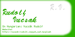 rudolf vucsak business card